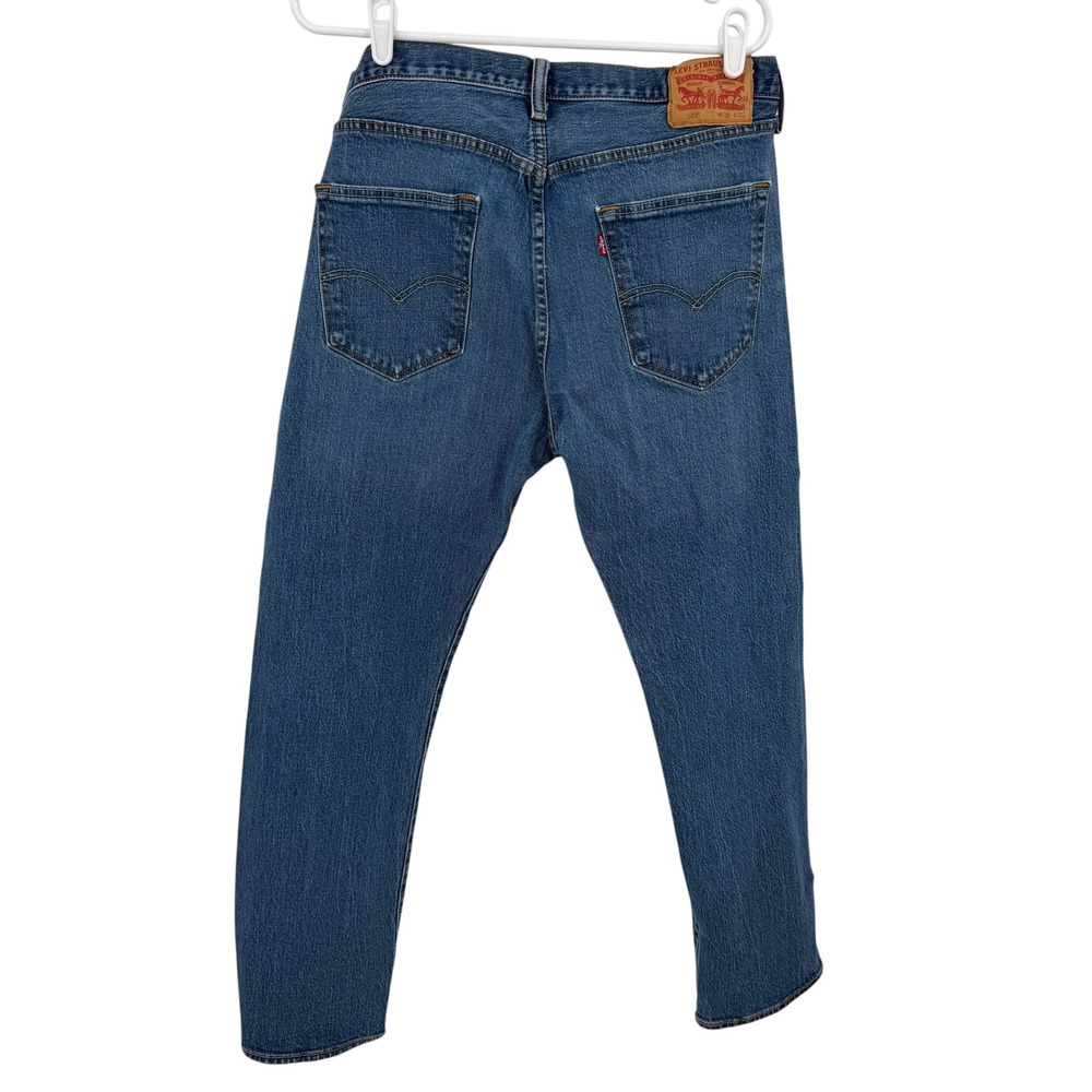 Levi's 501 Original Fit Men 36x32 Blue Stretch Straight Leg Denim Jeans Classic